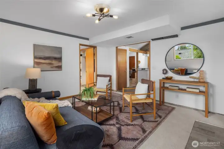 Large lower level, perfect for a vacation rental, guest suite and enertaining guests.