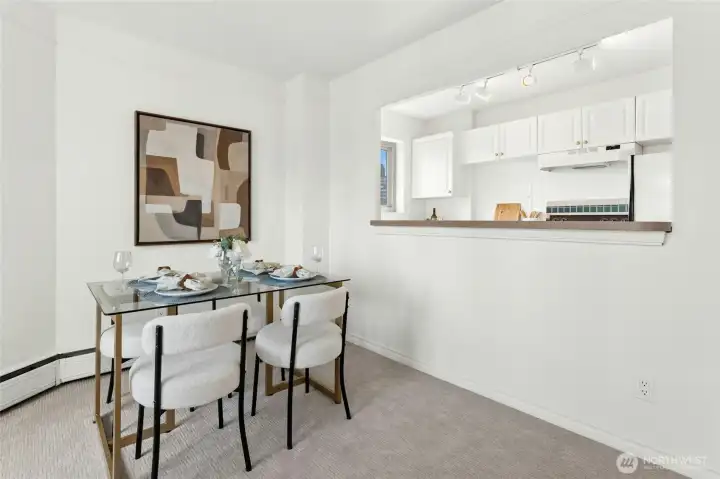 Dining area off kitchen