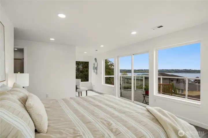 Charming sitting area adds flexibility and creates the perfect spot to relax and enjoy the surrounding views.