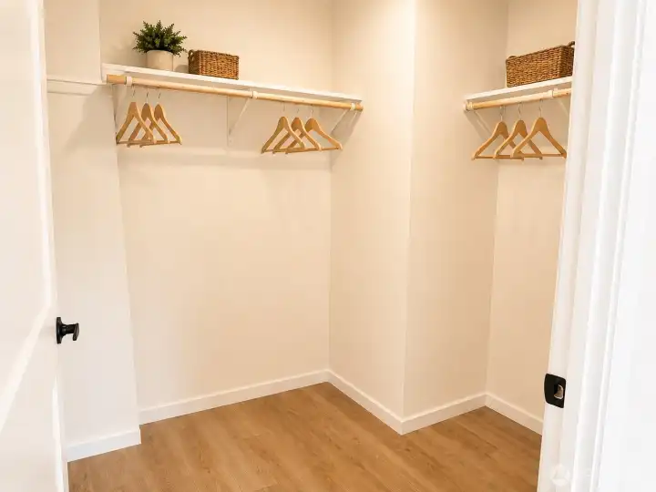 Primary Closet *AI Staging* Primary Closet *AI Staging*