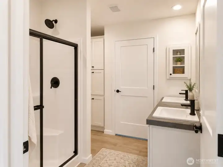 Primary Bathroom *AI Staging* Primary Bathroom *AI Staging*