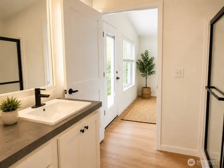 Primary Bathroom *AI Staging* Primary Bathroom *AI Staging*