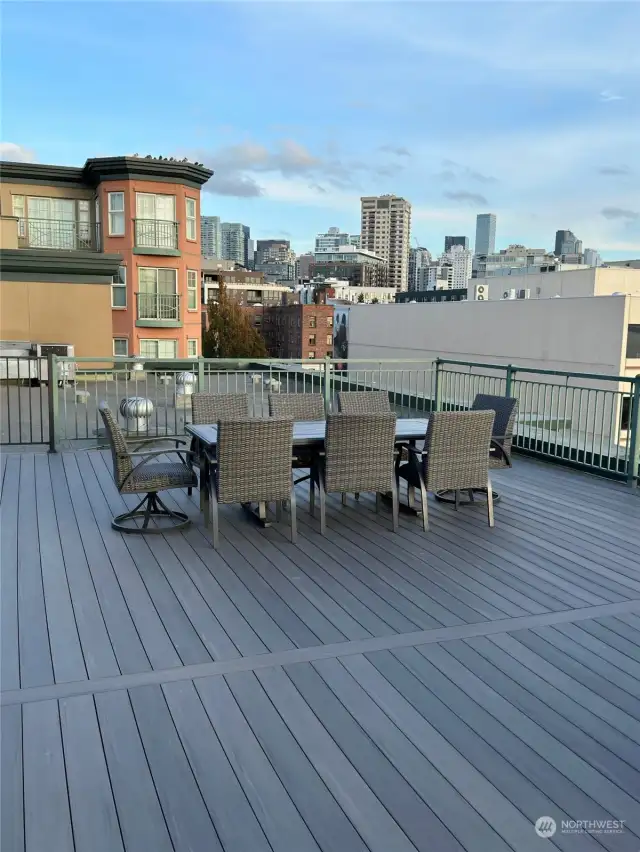 Spacious rooftop deck, recently renovated.