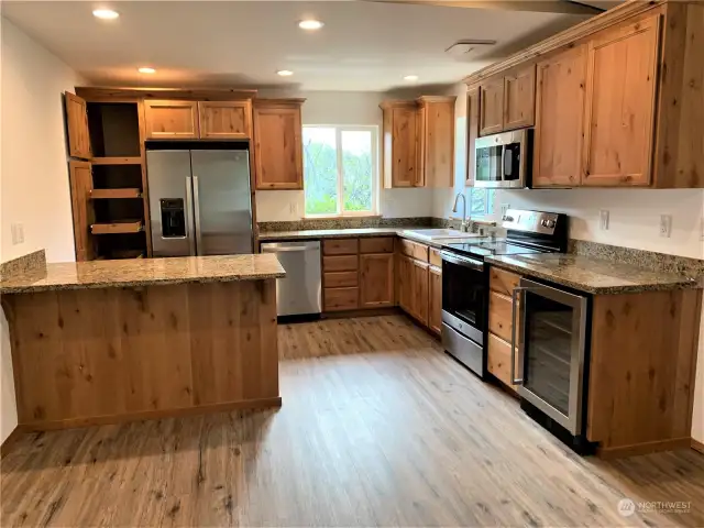 Island Kitchen with soft close cabinet doors