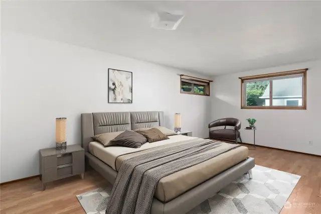 Virtual staging of Primary Bedroom