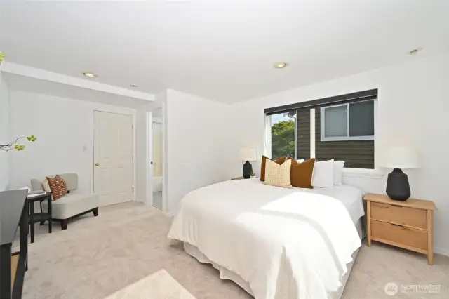With walk-in closet and full bath.