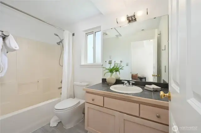 This is 1 of 2 full bathrooms on this level.