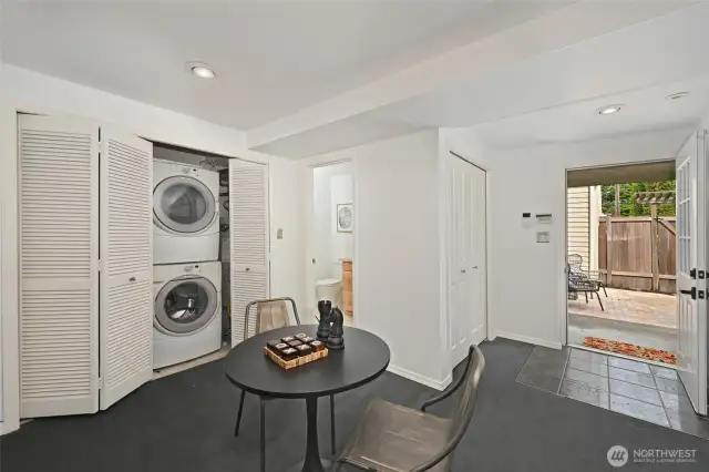Laundry room is down here.