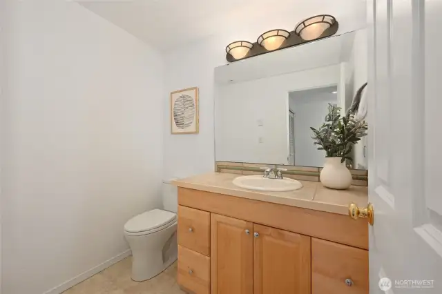 Plus half bathroom.