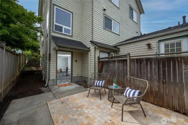 This is where there's a nice fully fenced patio.