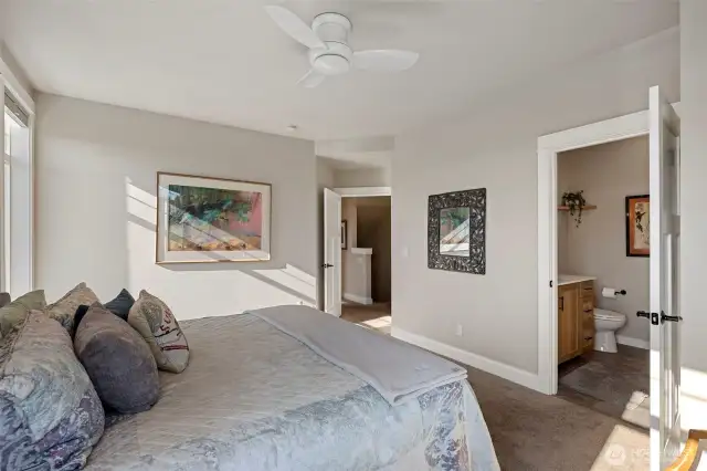Different view of the primary bedroom.