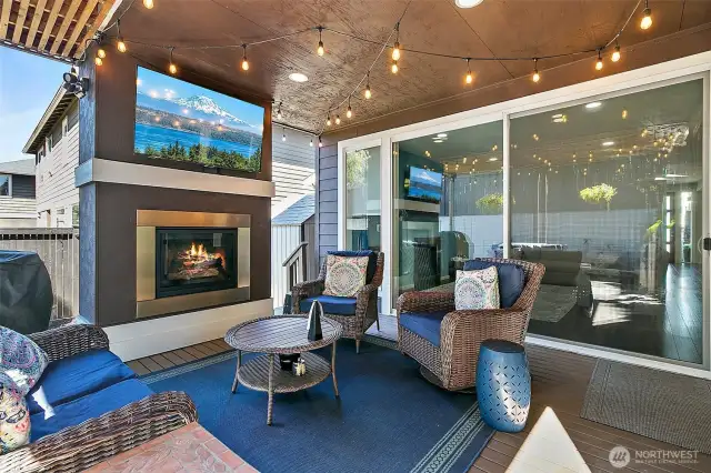 Open the doors the merge indoor and outdoor living spaces.