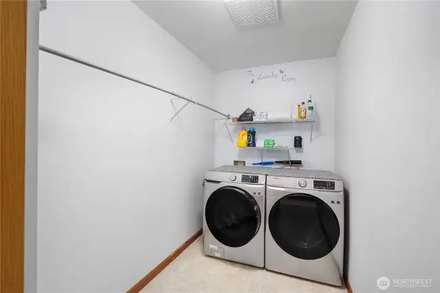 Upstairs laundry room
