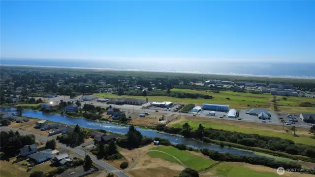 From directly above the lot you can see how close to the ocean it is!  Just a couple min drive to sandy shores...