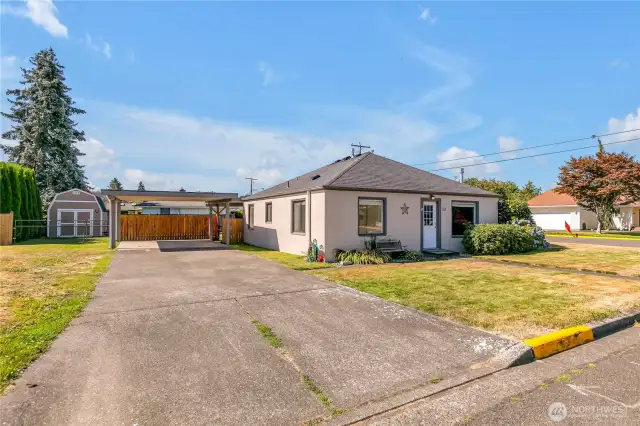 Nice corner lot.