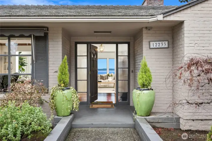 Entering the home...