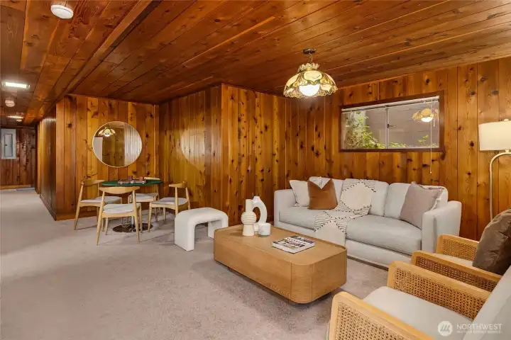 Basement rec-room space!