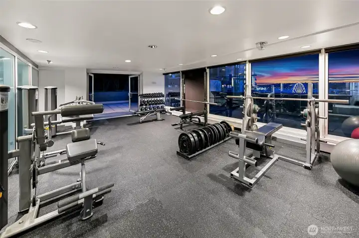 fitness center on level 5