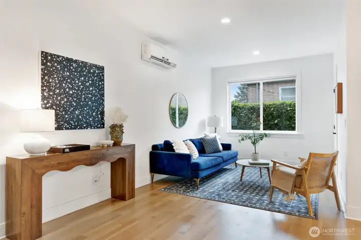 Roomy and bright flex space off of the Entryway