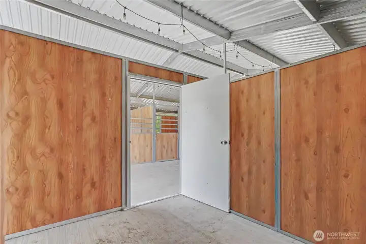 View of your barn tack room. Newer barn, in near perfect shape.
