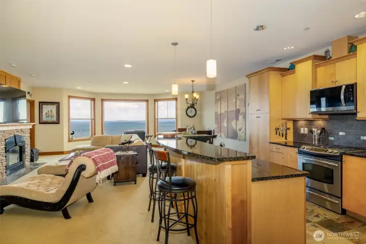 Also, great views from the kitchen
