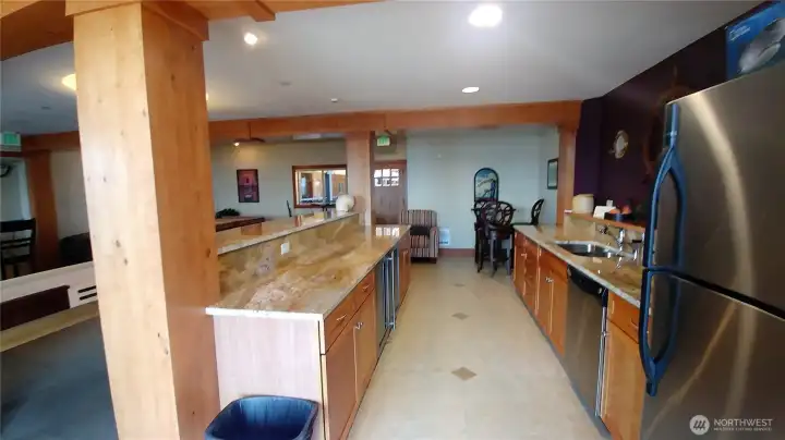 Owners' lounge kitchen