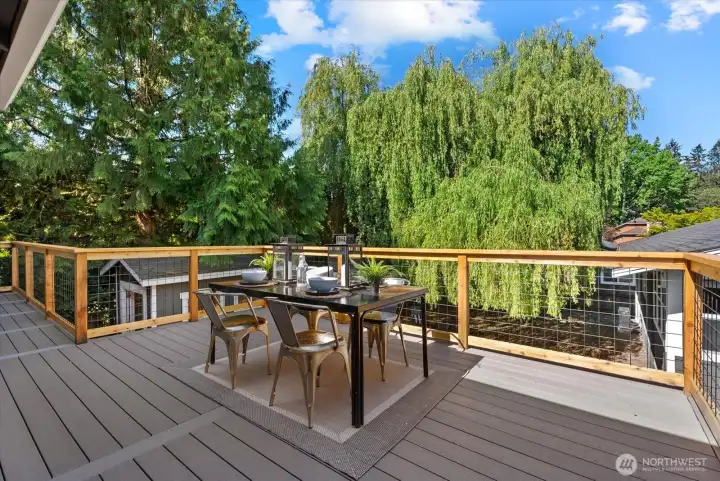 New Deck overlooking Yard