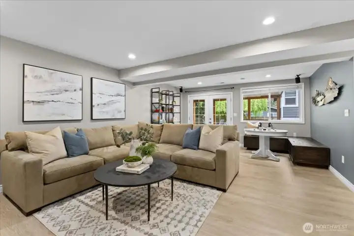 Basement Entertainment Area