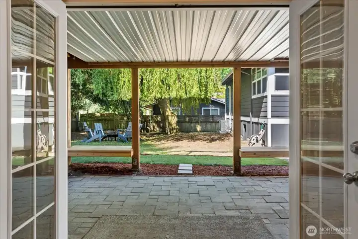 Basement Walkout - Covered Patio
