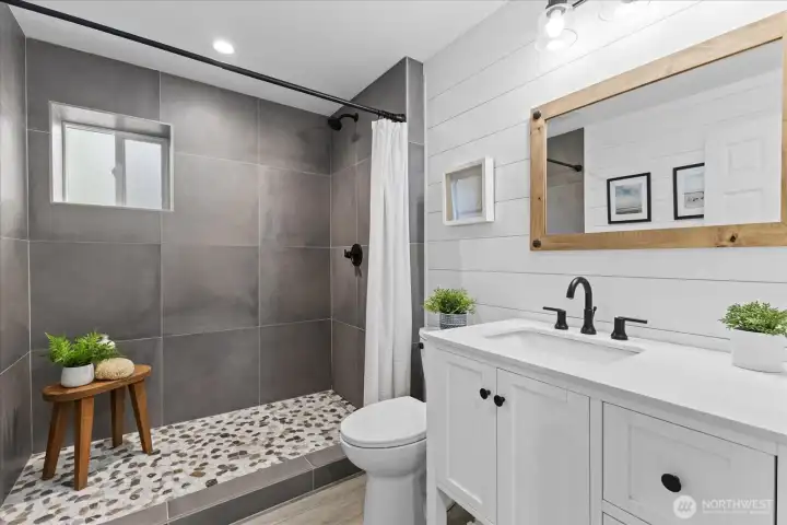 Updated Basement Bathroom