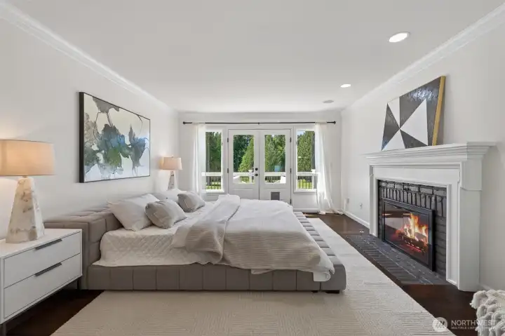 This spectacular suite is  designed for comfort and privacy. French doors provide direct deck access.