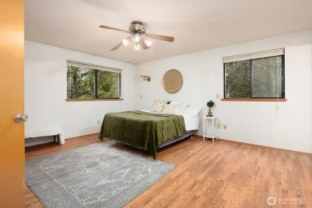 Large primary room with double closets