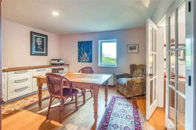 The studio area is ideal with south facing natural light