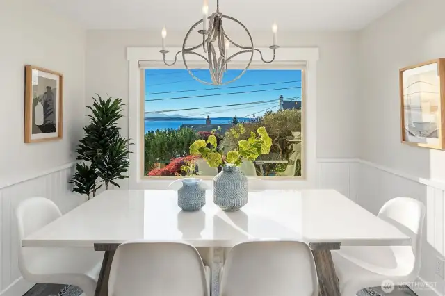 View from dining area off kitchen