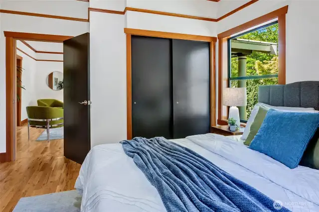 Nicely appointed closet storage is always appreciated!