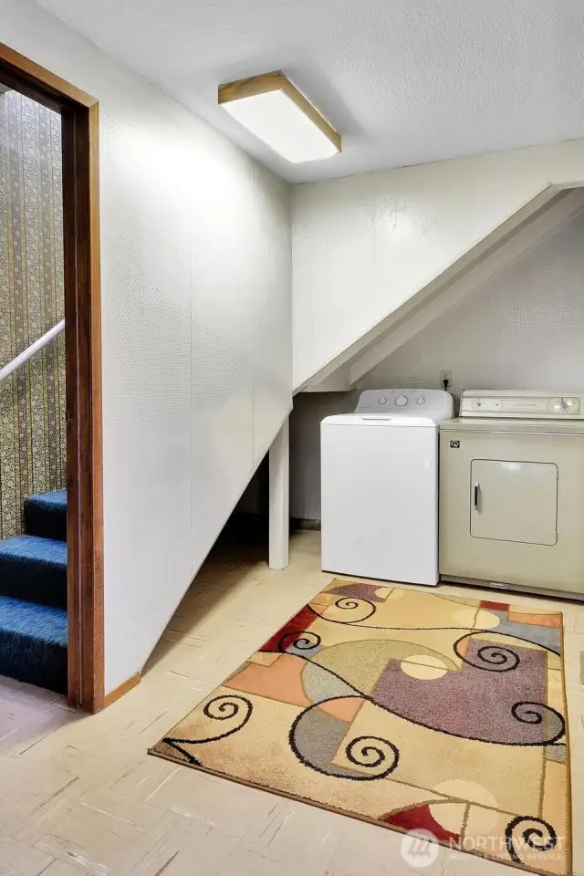 Utility room on main floor