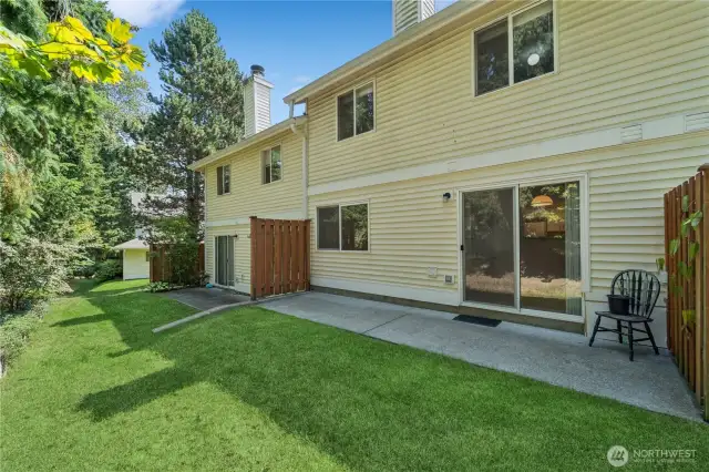 View of patio/back of home