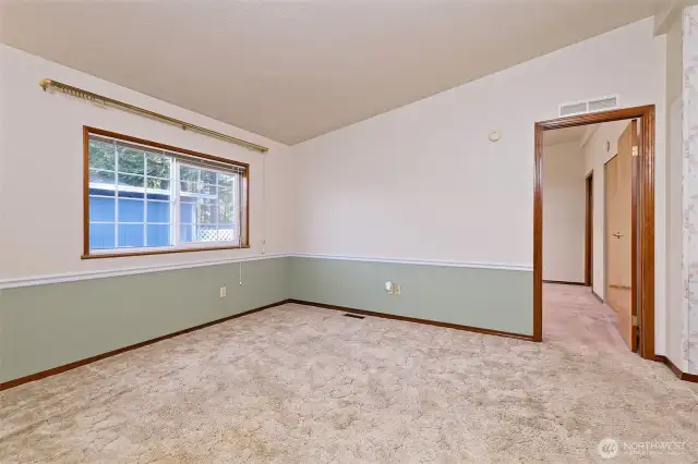 The dining room
