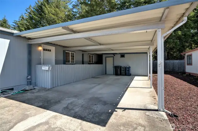 Double-deep carport
