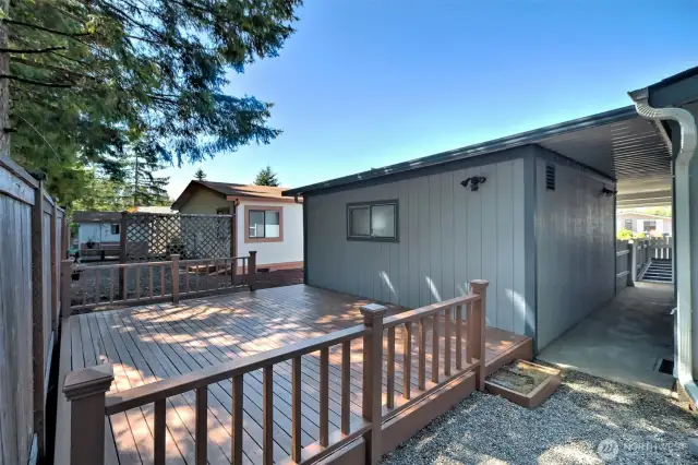 Nice back deck