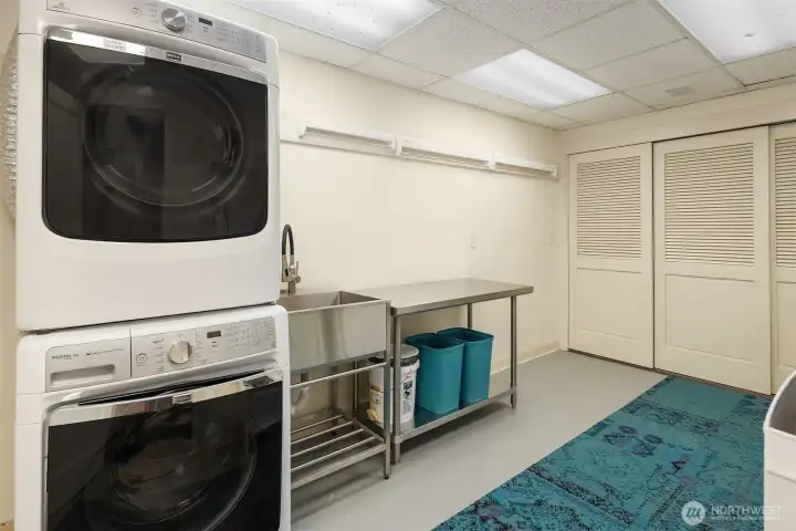 Large , bright laundry room and utility room