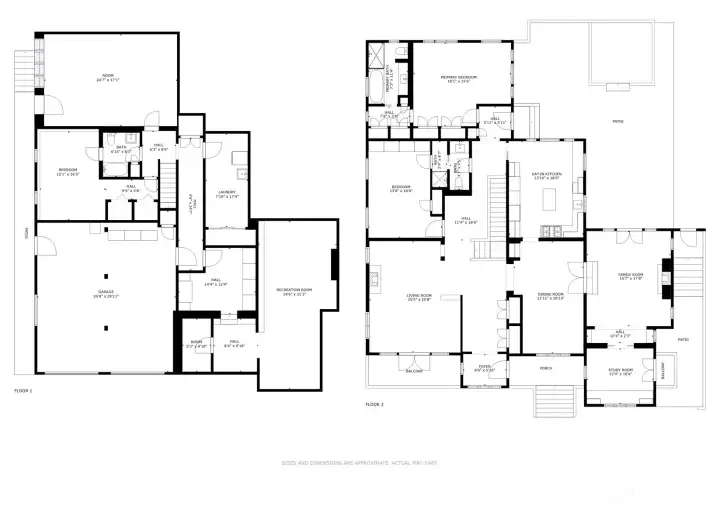 Floor plan both levels