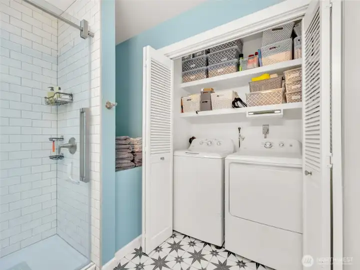 Laundry room in the bathroom