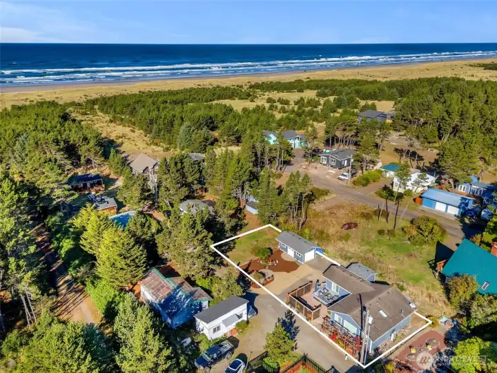 Just a short walk to the beach on a deeded access.