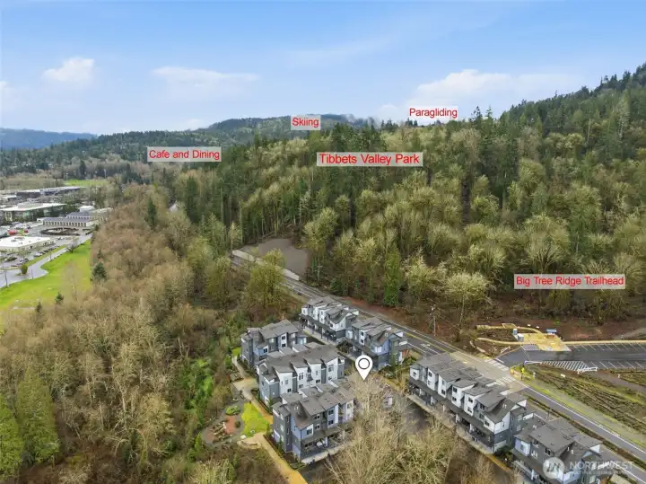 Surrounded by nature with trails, parks, and open space nearby