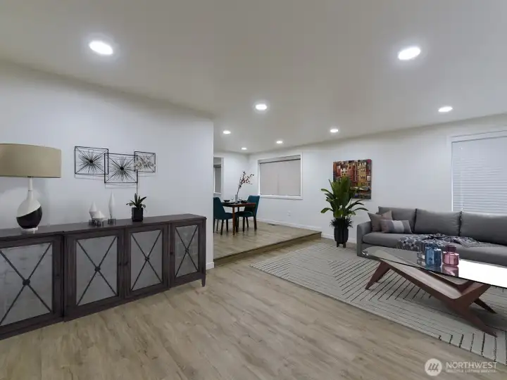 Staqed front living area.