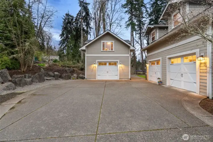 2 Car Garage + Shop w/ Bonus Room Above