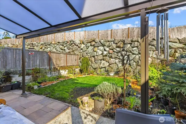 Custom made covering to enjoy the outdoor space