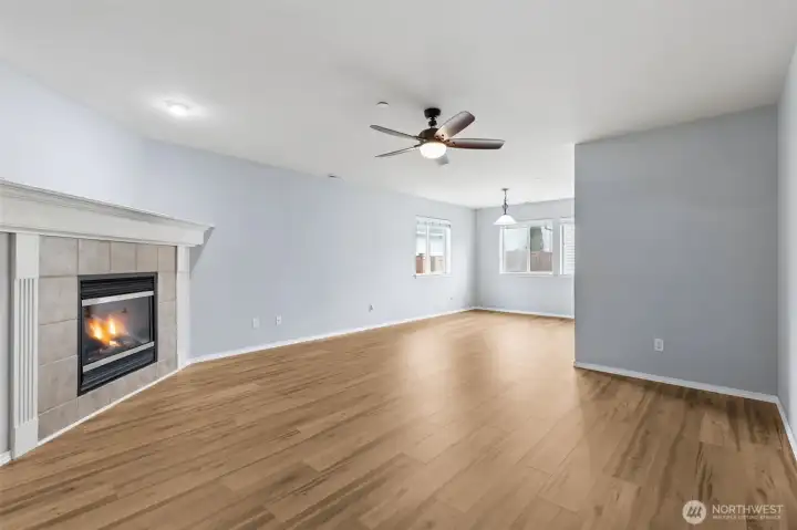 Popular floorplan with large family room.