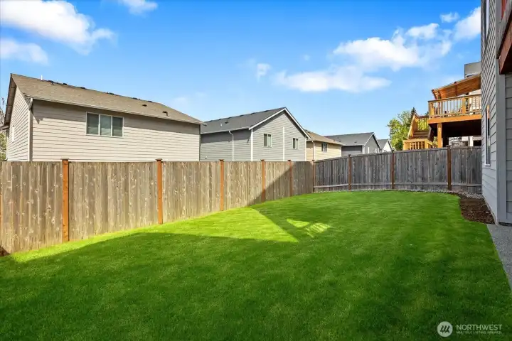 Fenced Backyard